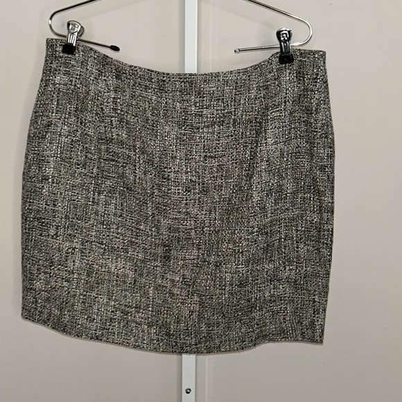 NWT Banana Republic Sexy Tweed Zipper Mini Skirt Size 14 - Picture 7 of 7